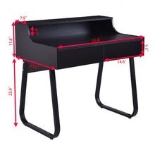 Load image into Gallery viewer, Classic Study Writing Computer Desk with 2 Drawers