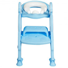 Load image into Gallery viewer, Adjustable Foldable Toddler Toilet Training Seat Chair-Blue