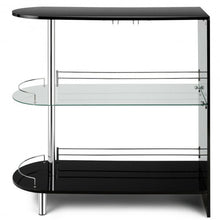 Load image into Gallery viewer, 2-holder Bar Table withTempered Glass Shelf