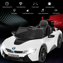 Load image into Gallery viewer, 12V Licensed BMW I8 Kids Ride On Car-White