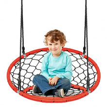 Load image into Gallery viewer, Net Hanging Swing Chair with Adjustable Hanging Ropes-Orange