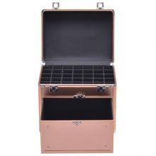Load image into Gallery viewer, Nail Polish Beauty Makeup Case w/ Slide out Drawer