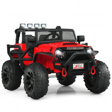 Load image into Gallery viewer, 12V Kids Ride On Truck RC Motorized Car with Spring Suspension and MP3 -Red