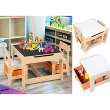 Load image into Gallery viewer, Kids Table and Chair Set with Storage Boxes