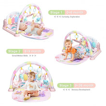 Load image into Gallery viewer, 3 in 1 Fitness Music and Lights Baby Gym Play Mat-Pink