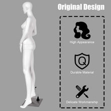 Load image into Gallery viewer, Female Mannequin Manikin with Metal Stand Plastic Full Body Mannequin White