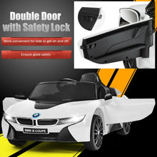 Load image into Gallery viewer, 12V Licensed BMW I8 Kids Ride On Car-White