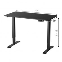 Load image into Gallery viewer, Electric Height Adjustable Standing Desk with Memory Controller-Black