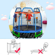 Load image into Gallery viewer, 7FT Kids Trampoline W/ Safety Enclosure Net