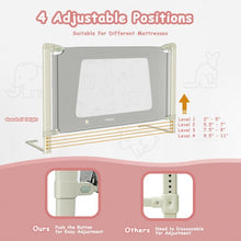 Load image into Gallery viewer, Bed Rail Guard for Toddlers Kid with Adjustable Height and Safety Lock-79 inch