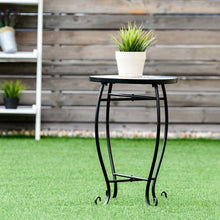 Load image into Gallery viewer, Outdoor Indoor Steel Accent Plant Stand Cobalt Table-Green
