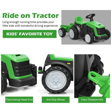 Load image into Gallery viewer, 6V Electric Kids Ride On Tractor 6 Wheels Car Toy with Trailer-Green