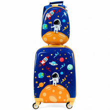 Load image into Gallery viewer, 2PC Kids Luggage Set Rolling Suitcase & Backpack-Navy