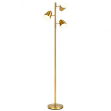 Load image into Gallery viewer, 64" 3-Light LED Floor Lamp Reading Light for Living Room Bedroom - Golden