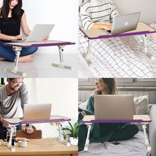 Load image into Gallery viewer, Portable Adjustable Desk Folding Lazy Laptop Computer Table-Purple