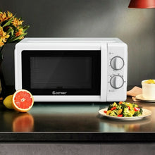 Load image into Gallery viewer, 0.7 Cu. ft Retro Countertop Compact Microwave Oven-White