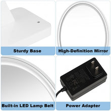 Load image into Gallery viewer, Hollywood Vanity Lighted Makeup Mirror Remote Control 4 Color Dimming-White
