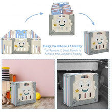 Load image into Gallery viewer, 16-Panel Foldable Baby Playpen Kids Activity Centre-Multicolor