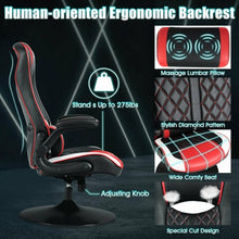 Load image into Gallery viewer, 360 Degree Swivel Rocking Racing Style Gaming Chair-Red