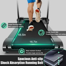 Load image into Gallery viewer, 3HP Folding Electric Treadmill Running Machine with Bluetooth Speaker-Silver
