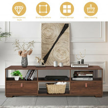 Load image into Gallery viewer, TV Stand Entertainment Media Center Console for TV's up to 60" w/ Drawers Walnut