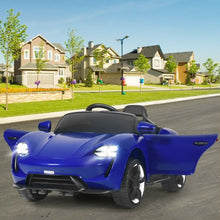 Load image into Gallery viewer, 12V Kids Ride On Car with MP3 & LED Light-Blue
