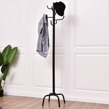 Load image into Gallery viewer, 70" Metal Coat Hat Rack Clothes Hooks Hanger