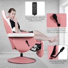 Load image into Gallery viewer, Ergonomic High Back Massage Gaming Chair with Pillow-Pink