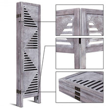 Load image into Gallery viewer, 6 Panel Wood Folding Freestanding Hollow-out Designed Room Divider
