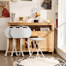 Load image into Gallery viewer, Set of 4 18" Collapsible Round Stools with Handle