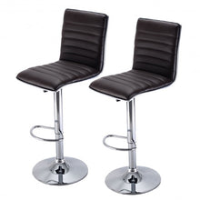 Load image into Gallery viewer, Set of 2 Swivel Bar Stool Modern Adjustable Height Hydraulic Diner Chair 4 color-orange