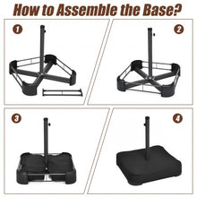 Load image into Gallery viewer, 15 Foot Extra Large Patio Double Sided Umbrella with Crank and Base-Tan