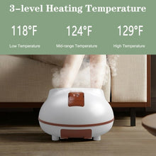 Load image into Gallery viewer, Steam Foot Spa Bath Massager Foot Sauna Care with Heating Timer Electric Rollers