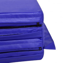 Load image into Gallery viewer, 4'x8'x2" Folding Panel Gym Fitness Gymnastics Mat-Blue