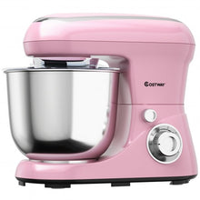 Load image into Gallery viewer, 5.3 Qt Stand Kitchen Food Mixer 6 Speed with Dough Hook Beater-Pink