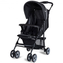 Load image into Gallery viewer, 5-Point Safety System Foldable Lightweight Baby Stroller-Black