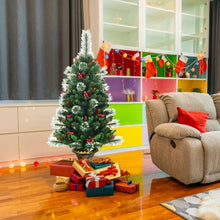Load image into Gallery viewer, 4 ft Snowy Christmas Entrance Tree