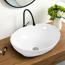 Load image into Gallery viewer, Oval Bathroom Basin Ceramic Vessel Sink