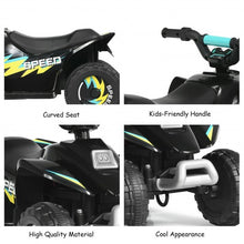 Load image into Gallery viewer, 6V Kids Electric ATV 4 Wheels Ride-On Toy -Black