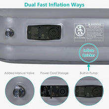 Load image into Gallery viewer, Portable Fast Inflation Air Bed with Built-in Pump for Home Camping