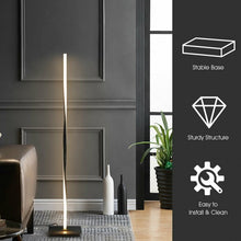 Load image into Gallery viewer, 48" Helix LED Floor Lamp Modern Standing Pole Light-Black