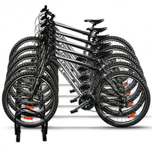 Load image into Gallery viewer, 5 Bike Bicycle Stand Parking Garage Storage Organizer-Black