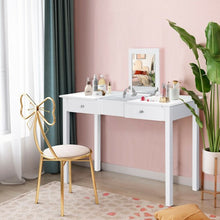 Load image into Gallery viewer, Vanity Dressing Table with 1 Mirror and 2 Drawers