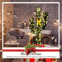 Load image into Gallery viewer, 5' / 6' / 7' Artificial Cactus Christmas Tree with Lights-5'