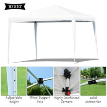 Load image into Gallery viewer, Outdoor Foldable Portable Shelter Gazebo Canopy Tent -White