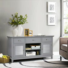 Load image into Gallery viewer, TV Stand Media Console with Drawers Cabinets-Gray