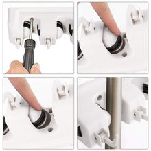 Load image into Gallery viewer, Wall-mounted Mop Holder Hanger with 5 Positions -Dark Gray