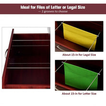 Load image into Gallery viewer, 2-Drawer Lateral File Cabinet w/ Adjustable Pole-Brown