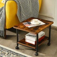Load image into Gallery viewer, Under Desk Printer Stand with 360° Swivel Casters-Brown