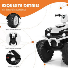 Load image into Gallery viewer, 12V Kids 4-Wheeler ATV Quad Ride On Car -White